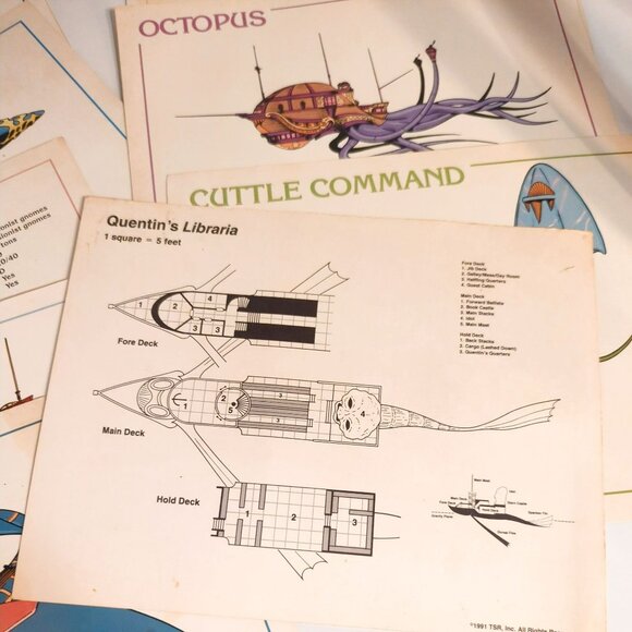 Advanced Dungeons & Dragons 2nd Edition Legend of Spelljammer Maps - Picture 4 of 9